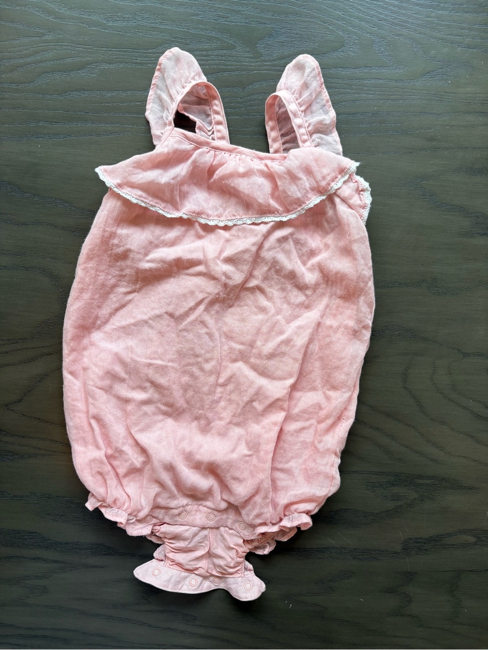 Janie and Jack Light Pink Ruffle Toddler Top